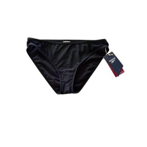 Reebok Women's Black Mesh-Side Hipster Bikini Bottoms Size M NWT $46 - Picture 1 of 4